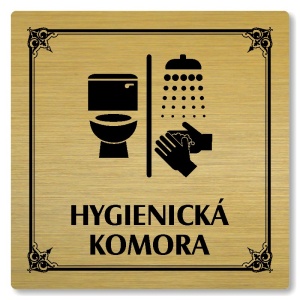 Hygienická komora, 100x100mm, zlatá, Nebraska